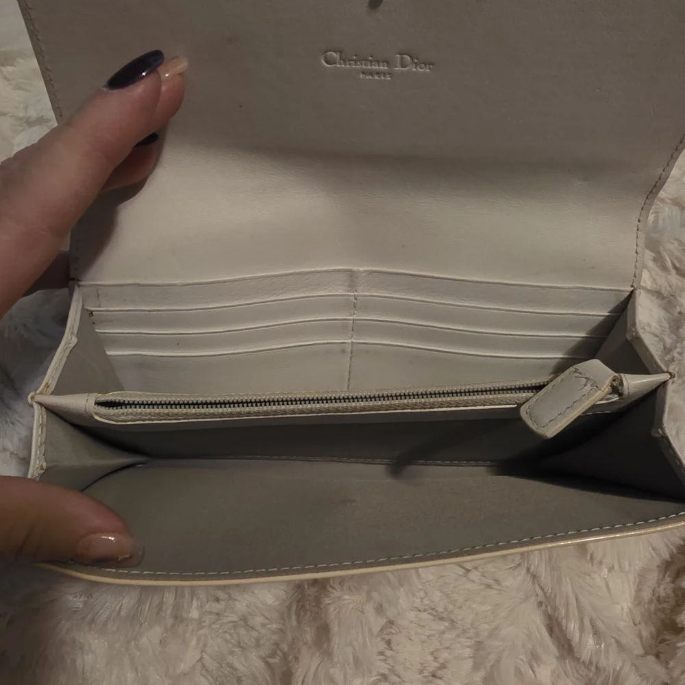 Dior Glossy Cream Wallet